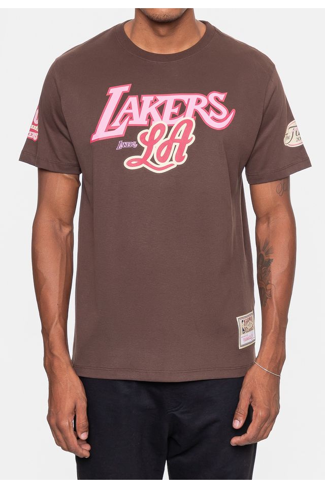 Camiseta-Mitchell---Ness-Masculina-Sugar-Bacon-Marrom