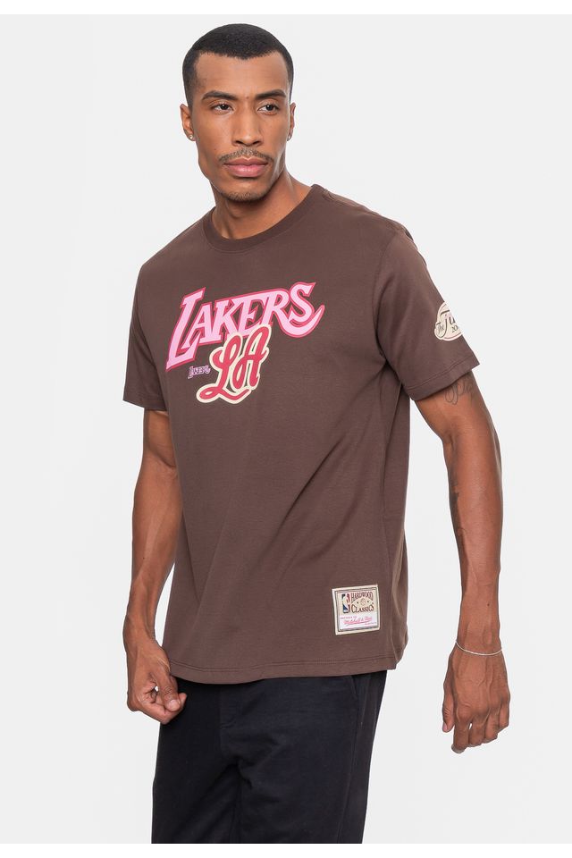 Camiseta-Mitchell---Ness-Masculina-Sugar-Bacon-Marrom