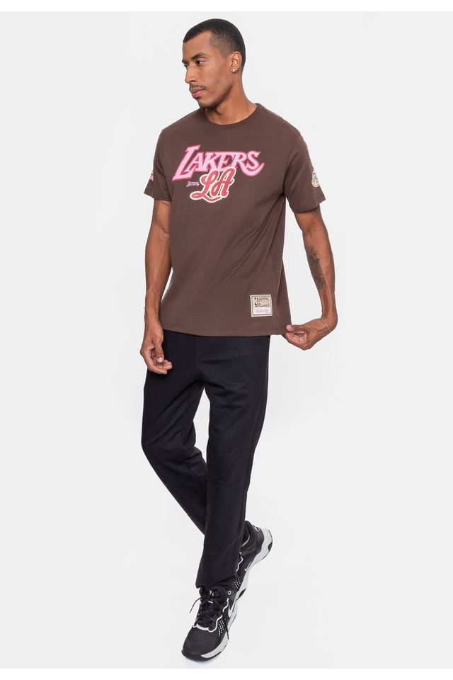 Camiseta-Mitchell---Ness-Masculina-Sugar-Bacon-Marrom