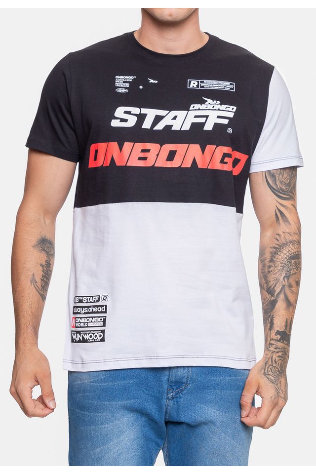 Camiseta-Onbongo-Masculina-Staff-SNC88-Preta