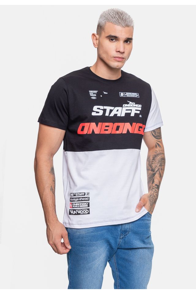 Camiseta-Onbongo-Masculina-Staff-SNC88-Preta