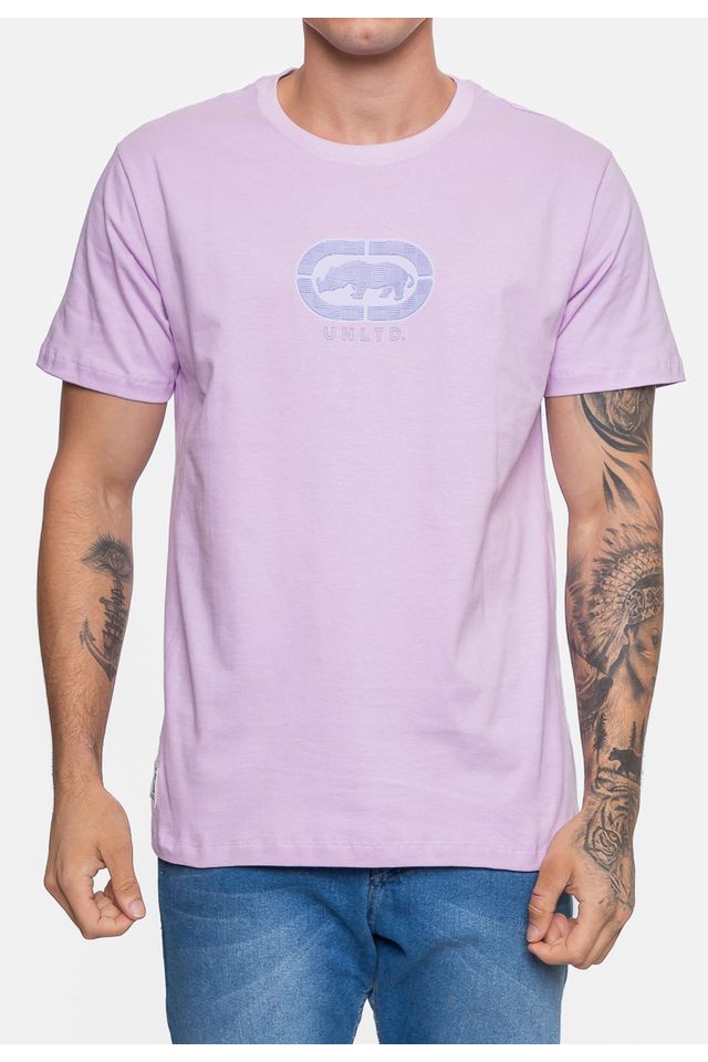 Camiseta-Ecko-Masculina-Grid-Branding-Lilas-Gentle