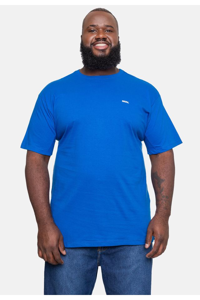 Camiseta-Fatal-Masculina-Plus-Size-Fashion-Basic-Azul-Royal Camiseta-Fatal-Masculina-Plus-Size-Fashion-Basic-Azul-Royal