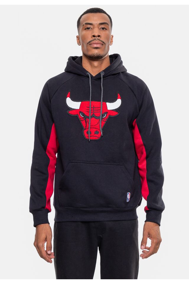 Moletom-NBA-Masculino-Chicago-Bulls-Preto