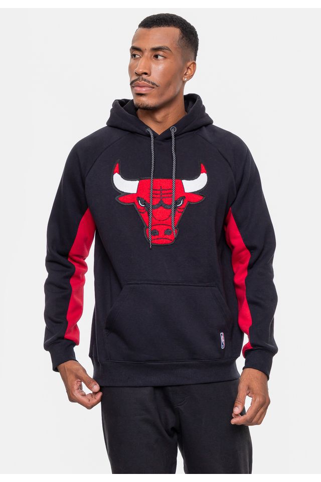 Blusa Moletom Chicago Bulls Vermelho Jaqueta Moletom New Era