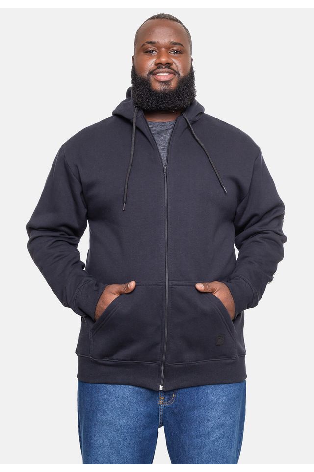 Moletom-HD-Canguru-Plus-Size-Fashion-Basic-Preto Moletom-HD-Canguru-Plus-Size-Fashion-Basic-Preto