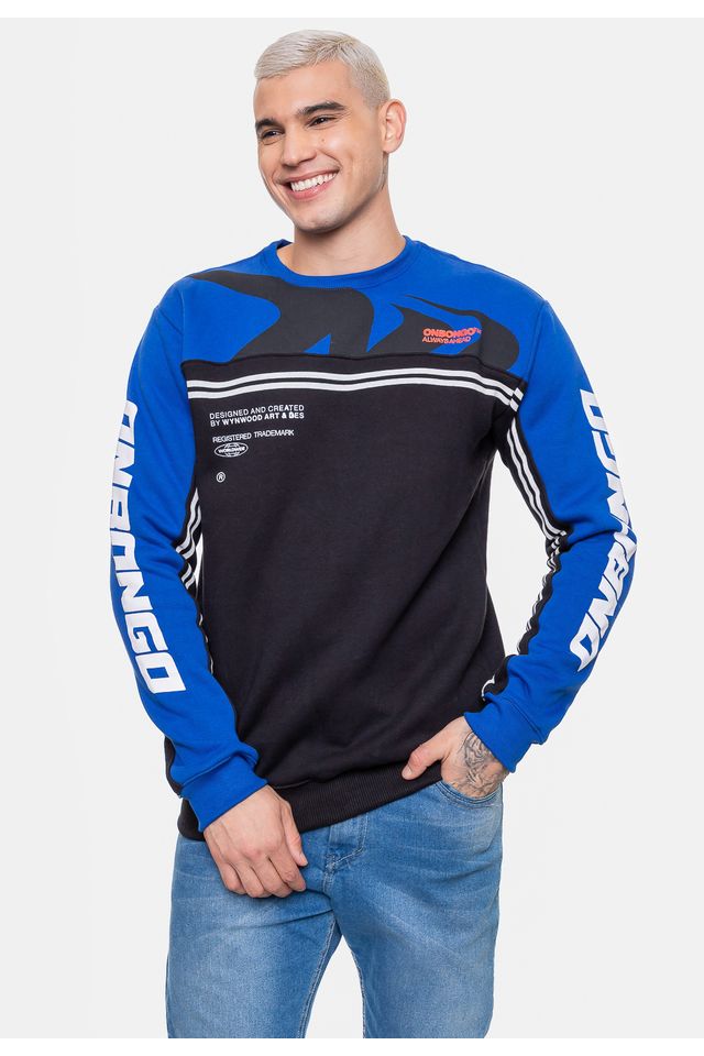 Moletom Onbongo Retro Azul Royal Urbane1