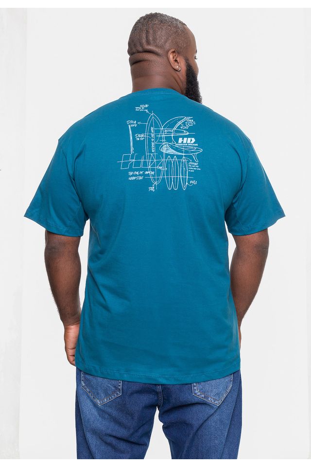 Camiseta-HD-Masculina-Plus-Size-Boards-Azul-Tempestade