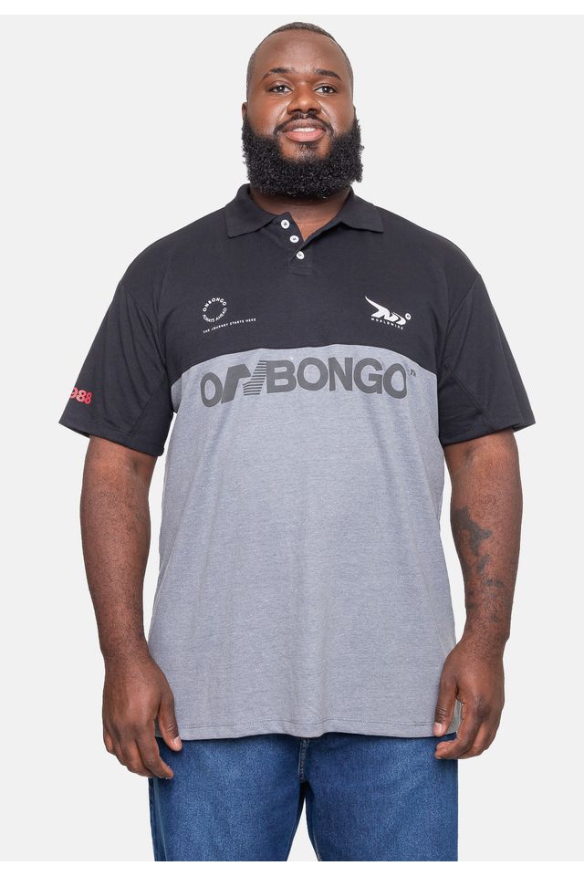 Camisa-Polo-Onbongo-Piquet-Masculina-Beam-Cinza Camisa-Polo-Onbongo-Piquet-Masculina-Beam-Cinza