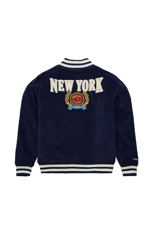 Jaqueta-Mitchell---Ness-Collegiate-Varsity-Jacket-New-York-Knicks-Azul-Marinho