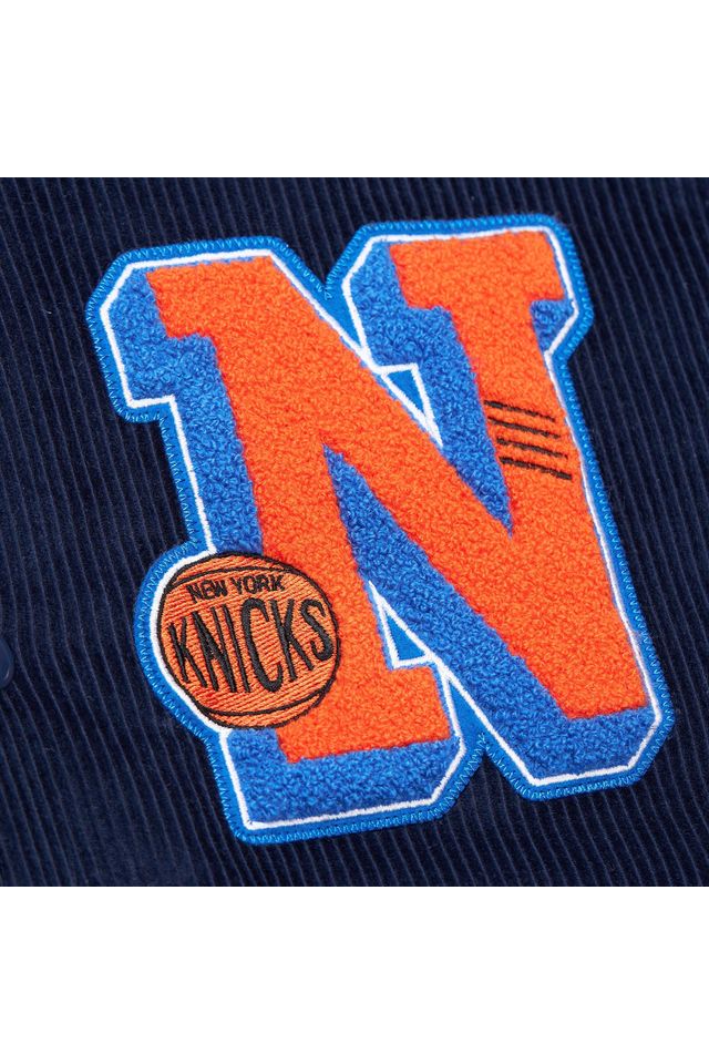 Jaqueta-Mitchell---Ness-Collegiate-Varsity-Jacket-New-York-Knicks-Azul-Marinho