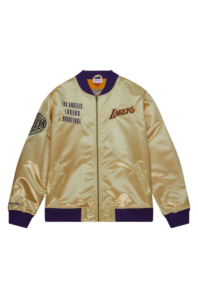 Jaqueta-Mitchell---Ness-Team-OG-2-0-Lightweight-Satin-Jacket-Vintage-Logo-Los-Angeles-Lakers-Dourada Jaqueta-Mitchell---Ness-Team-OG-2-0-Lightweight-Satin-Jacket-Vintage-Logo-Los-Angeles-Lakers-Dourada