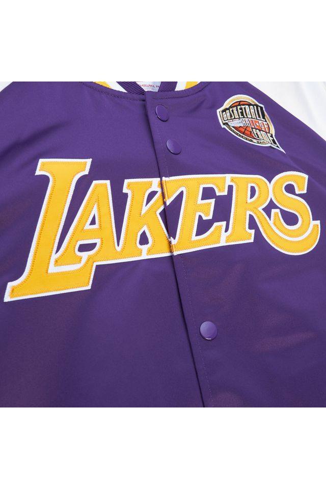 Jaqueta-Mitchell---Ness-HOF-N-N-Satin-Jacket-Los-Angeles-Lakers-Pau-Gasol-Roxa