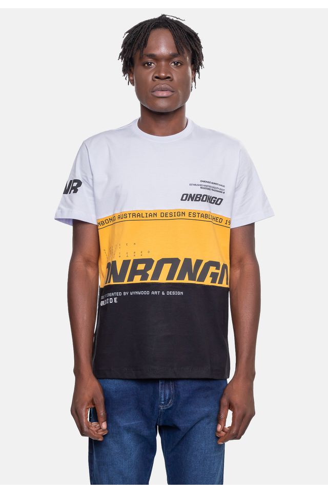 Camiseta-Onbongo-Masculina-Off-White Camiseta-Onbongo-Masculina-Off-White