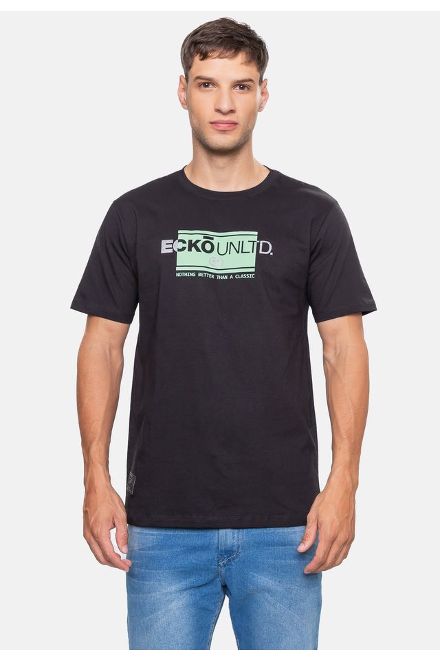 Camiseta-Ecko-Masculina-Elevate-Brand-Preta