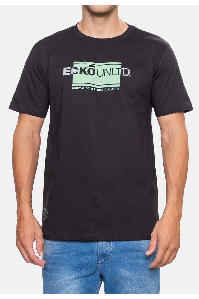 Camiseta-Ecko-Masculina-Elevate-Brand-Preta