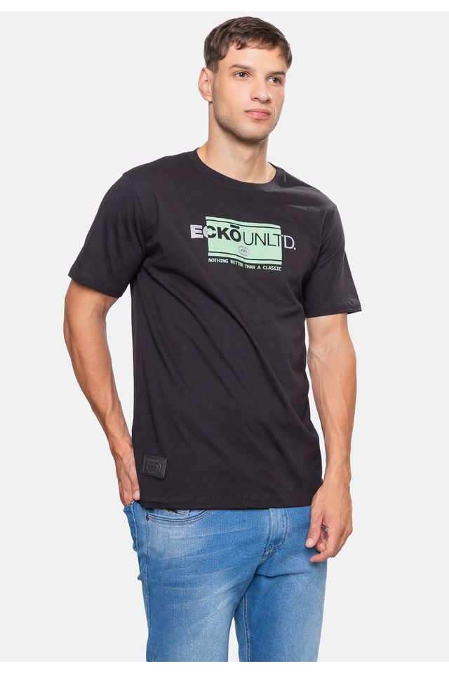 Camiseta-Ecko-Masculina-Elevate-Brand-Preta