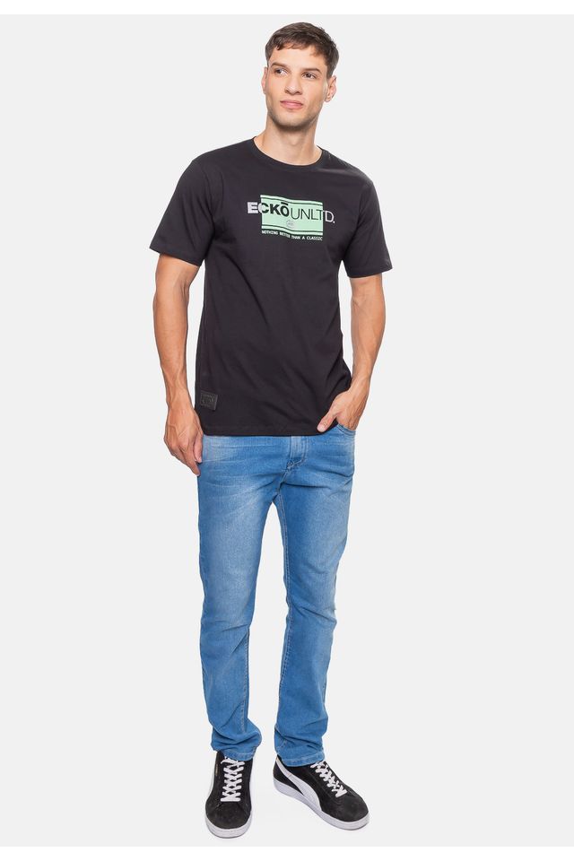 Camiseta-Ecko-Masculina-Elevate-Brand-Preta