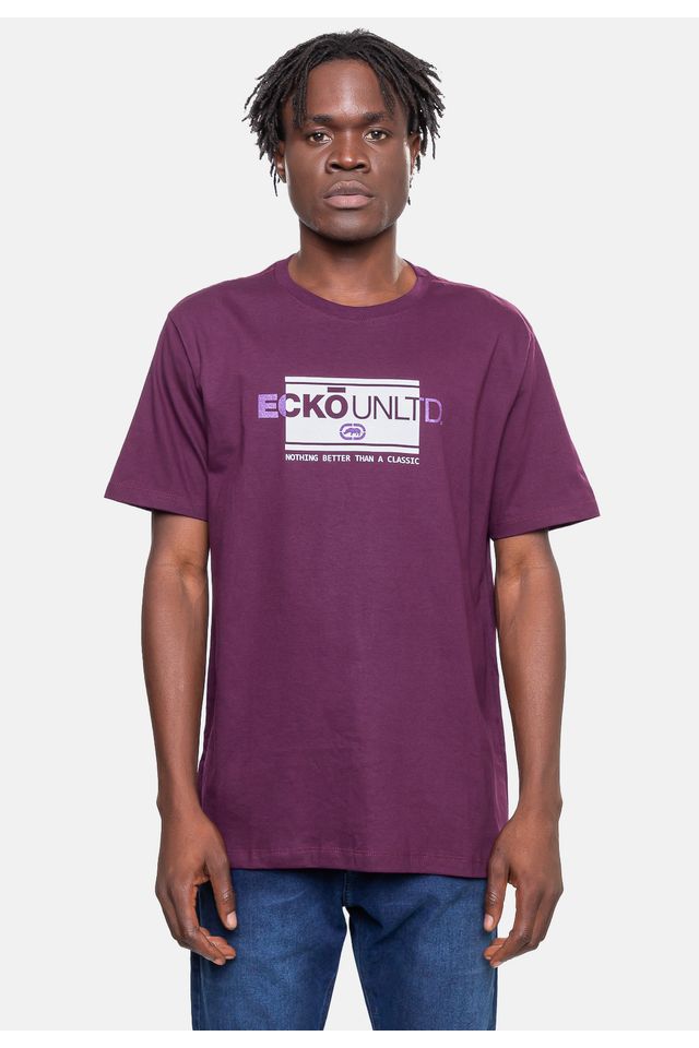 Camiseta-Ecko-Masculina-Elevate-Brand-Vinho-Arrocheado