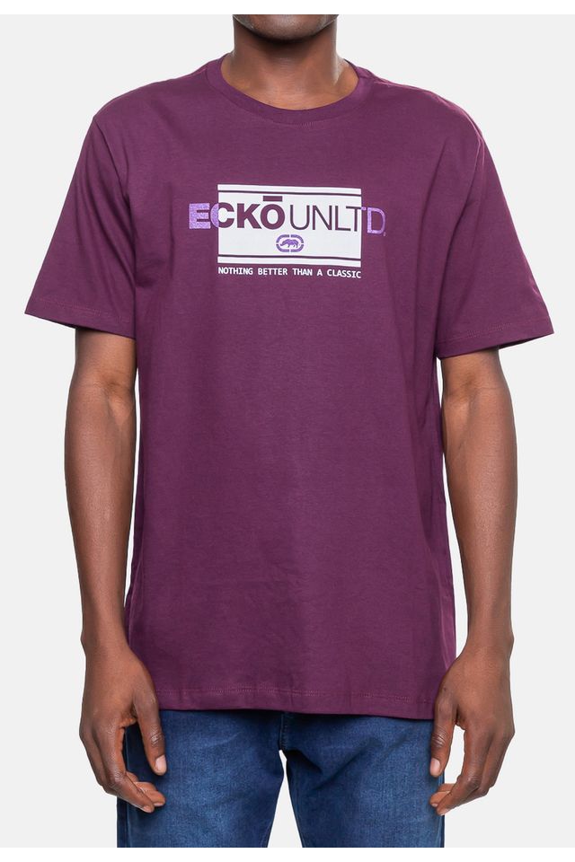 Camiseta-Ecko-Masculina-Elevate-Brand-Vinho-Arrocheado