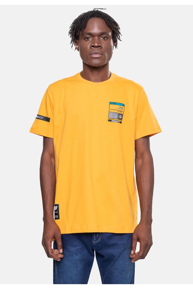 Camiseta-Onbongo-Masculina-Mostarda Camiseta-Onbongo-Masculina-Mostarda