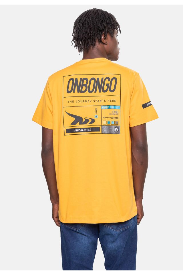 Camiseta-Onbongo-Masculina-Mostarda
