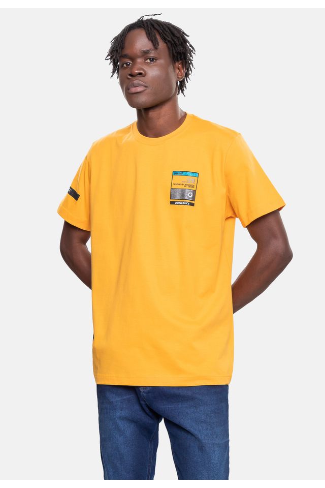 Camiseta-Onbongo-Masculina-Mostarda