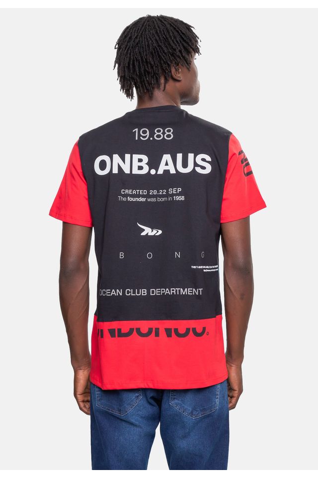Camiseta-Onbongo-Masculina-Vermelha-Dalia