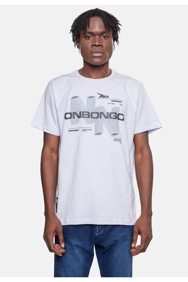 Camiseta-Onbongo-Masculina-Off-White Camiseta-Onbongo-Masculina-Off-White