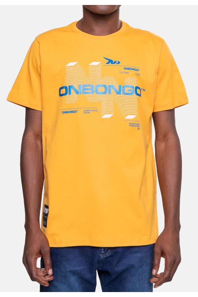 Camiseta-Onbongo-Masculina-Mostarda