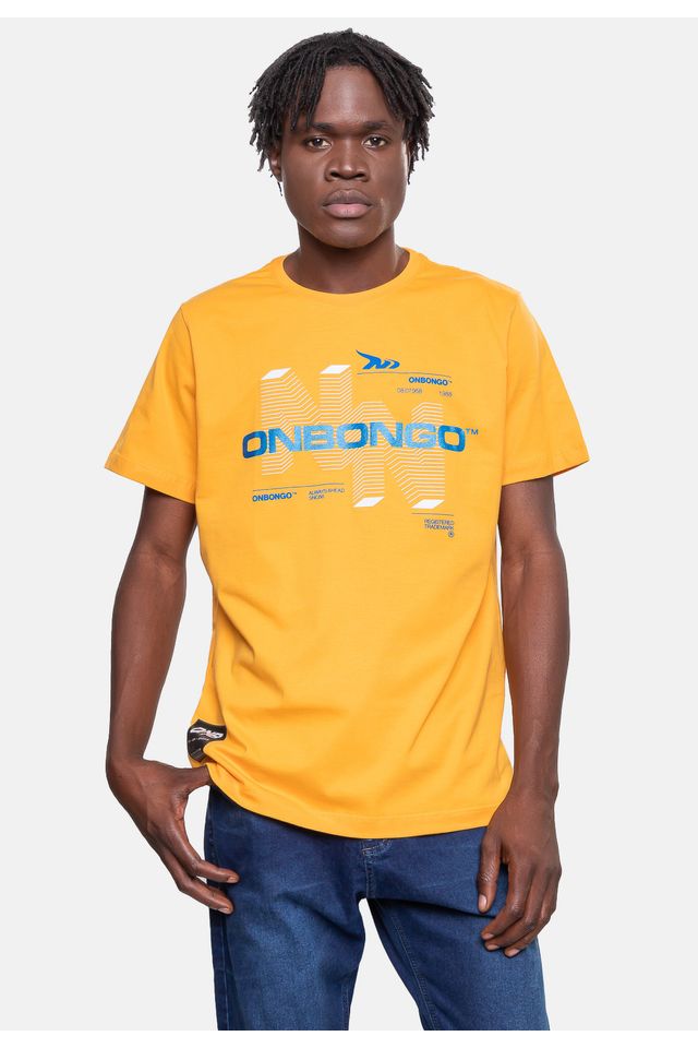 Camiseta-Onbongo-Masculina-Mostarda