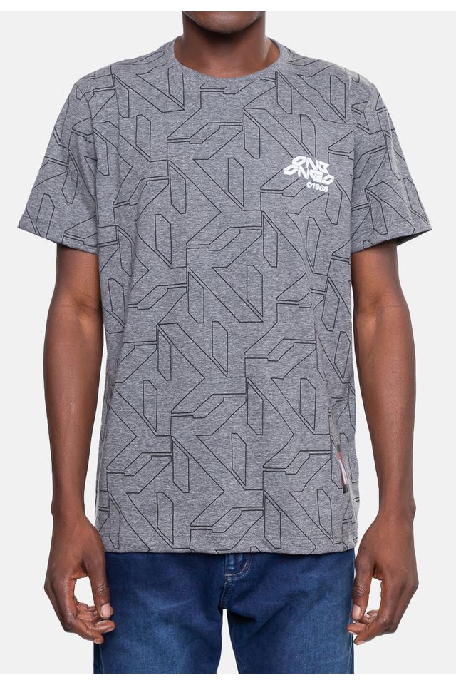 Camiseta-Onbongo-Masculina-Preta-Mescla-Vintage Camiseta-Onbongo-Masculina-Preta-Mescla-Vintage