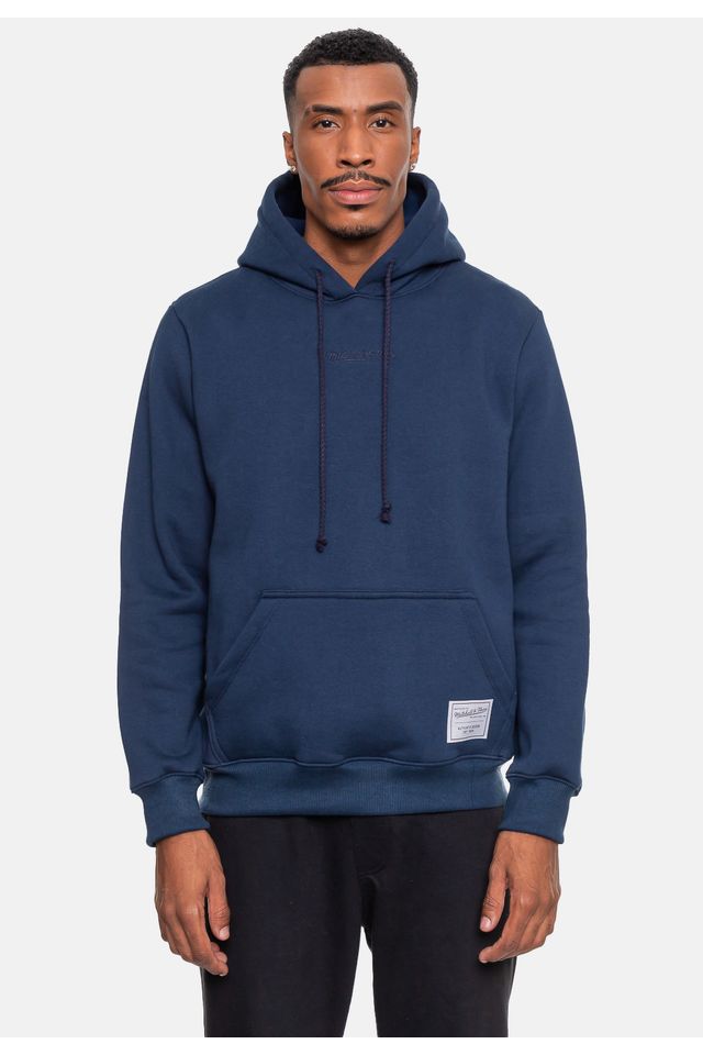 Moletom-Mitchell---Ness-Masculino-Classic-Azul-Escuro Moletom-Mitchell---Ness-Masculino-Classic-Azul-Escuro