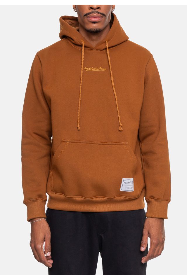 Moletom-Mitchell---Ness-Masculino-Classic-Marrom-Camelo