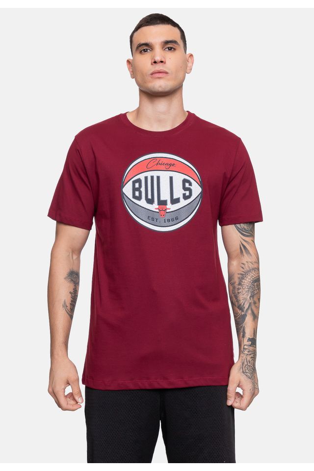 Camiseta-NBA-Masculina-Basket-Chicago-Bulls-Bordo