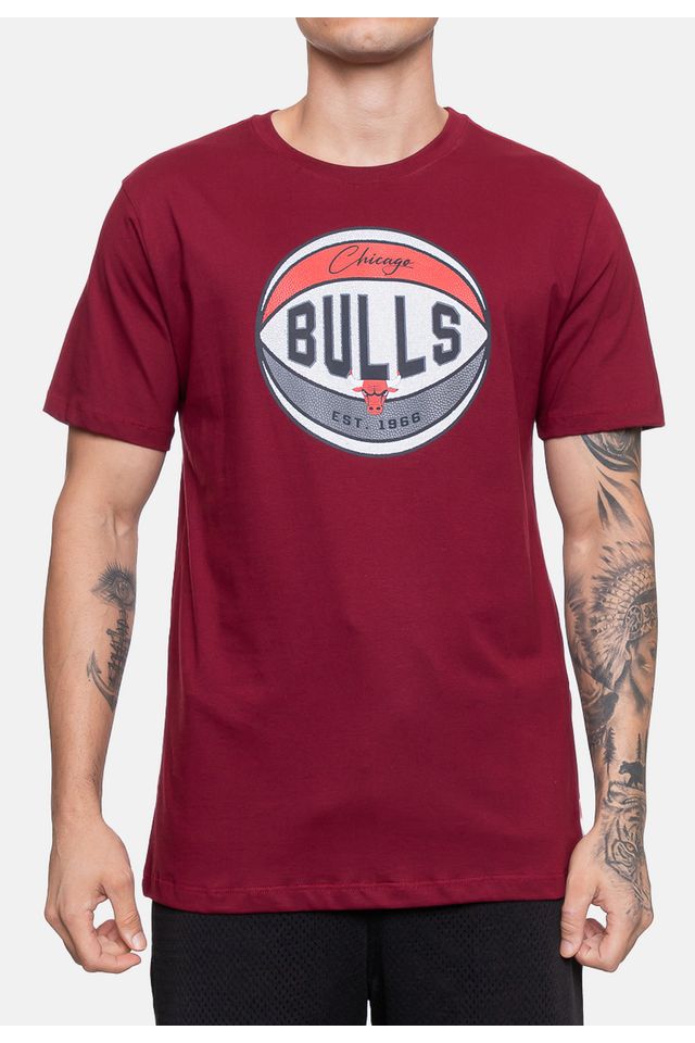 Camiseta-NBA-Masculina-Basket-Chicago-Bulls-Bordo