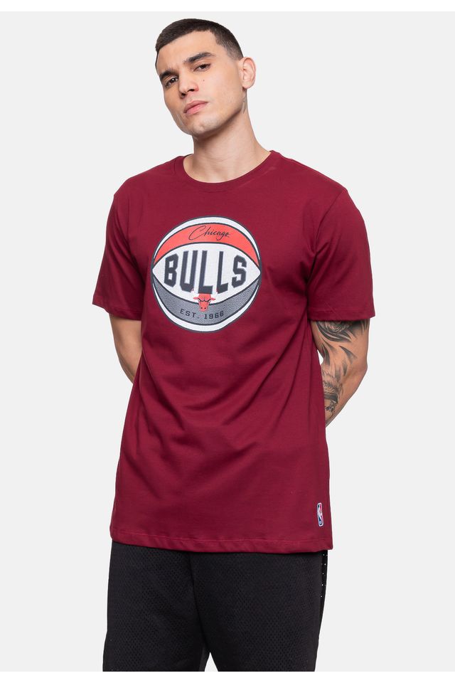 Camiseta-NBA-Masculina-Basket-Chicago-Bulls-Bordo