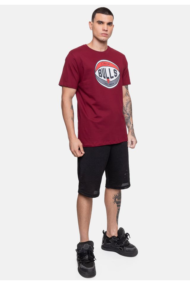 Camiseta-NBA-Masculina-Basket-Chicago-Bulls-Bordo