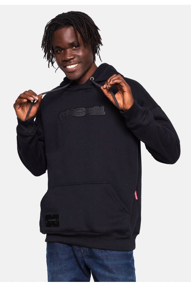 Moletom-Ecko-Canguru-Fechado-Preto