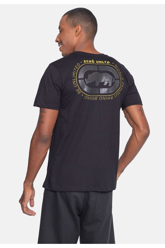 Camiseta-Ecko-Estampada-Preta
