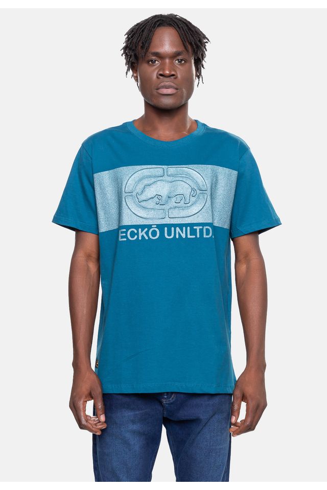 Camiseta-Ecko-Masculina-Especial-Rave-Azul-Tempestade