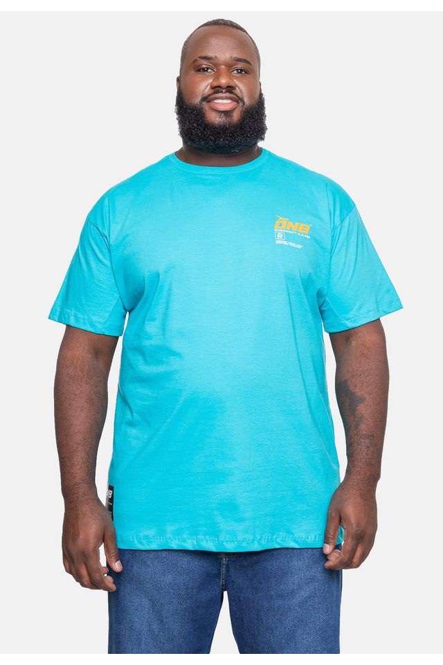 Camiseta-Onbongo-Plus-Size-Rover-Azul-Turquesa Camiseta-Onbongo-Plus-Size-Rover-Azul-Turquesa