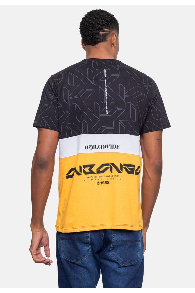 Camiseta-Onbongo-Masculina-Stay-Preta-e-Mostarda