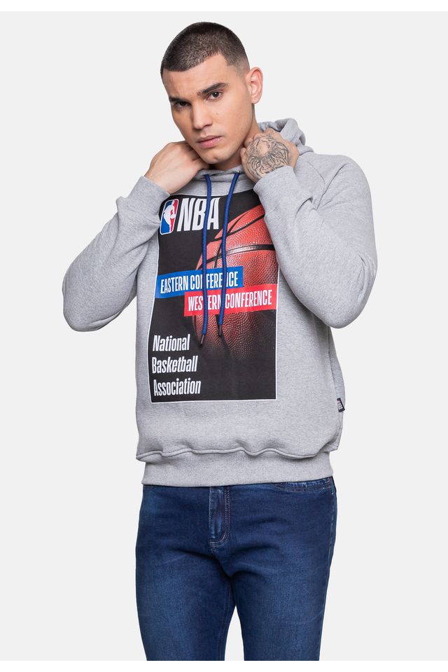 Moletom-NBA-Masculino-Raglan-Cover-Cinza-Mescla-Medio