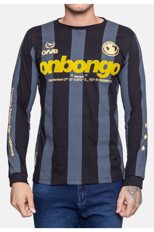 Camiseta-Onbongo-Masculina-Manga-Longa-Road-Preta
