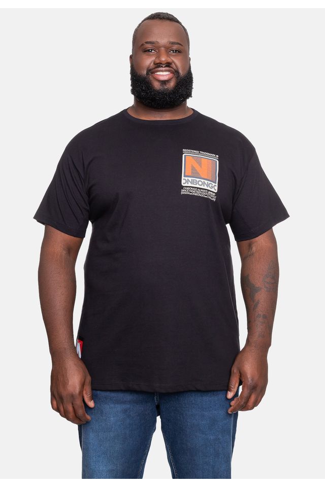 Camiseta-Onbongo-Plus-Size-Ahead-Preta