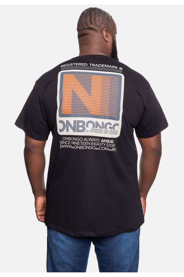 Camiseta-Onbongo-Plus-Size-Ahead-Preta