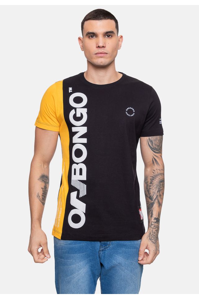 Camiseta-Onbongo-Masculina-Especial-Drill-Mostarda