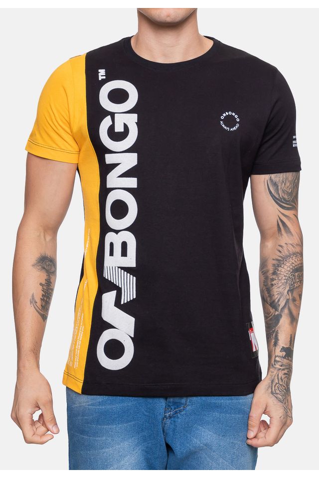 Camiseta-Onbongo-Masculina-Especial-Drill-Mostarda