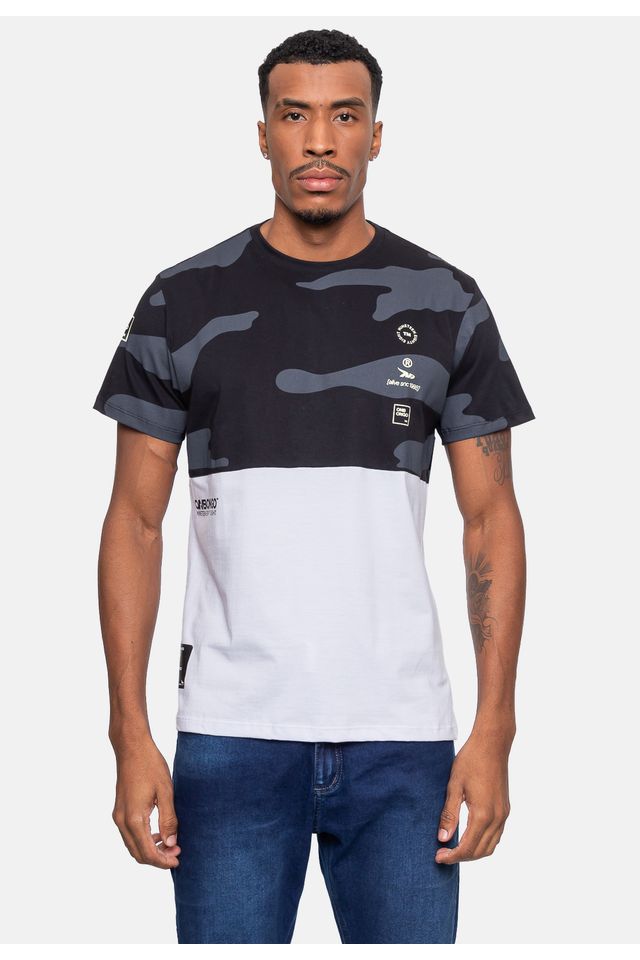 Camiseta-Onbongo-Masculina-Especial-Maze-Preta-com-Off Camiseta-Onbongo-Masculina-Especial-Maze-Preta-com-Off